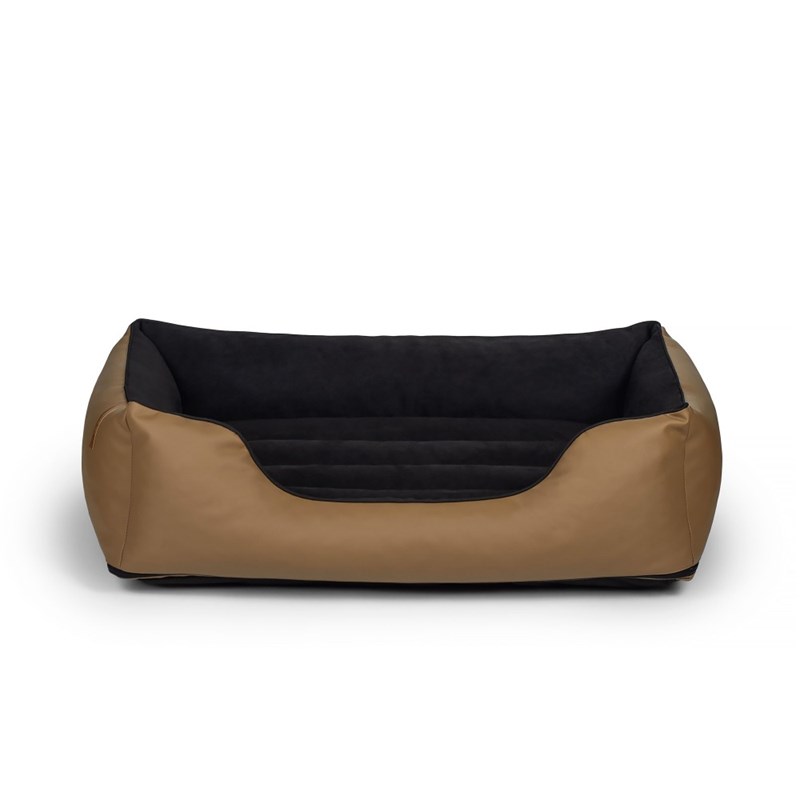 Rexproduct - Kuma, panier chien cuir végan camel xl