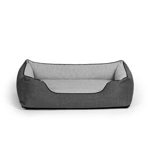 Kuma, panier chien chat en tissu gris s