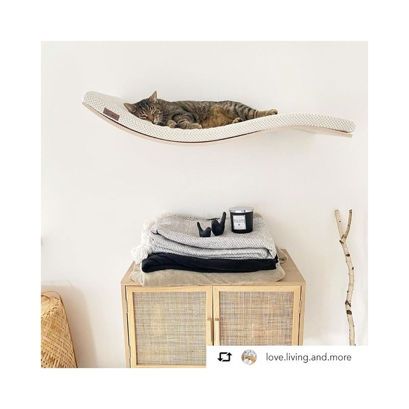 Cosyandozy - Aalto, arbre à chat blanc, bois érable