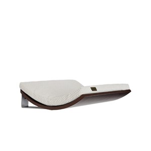 Kissa, etagère chat blanc, bois wengé