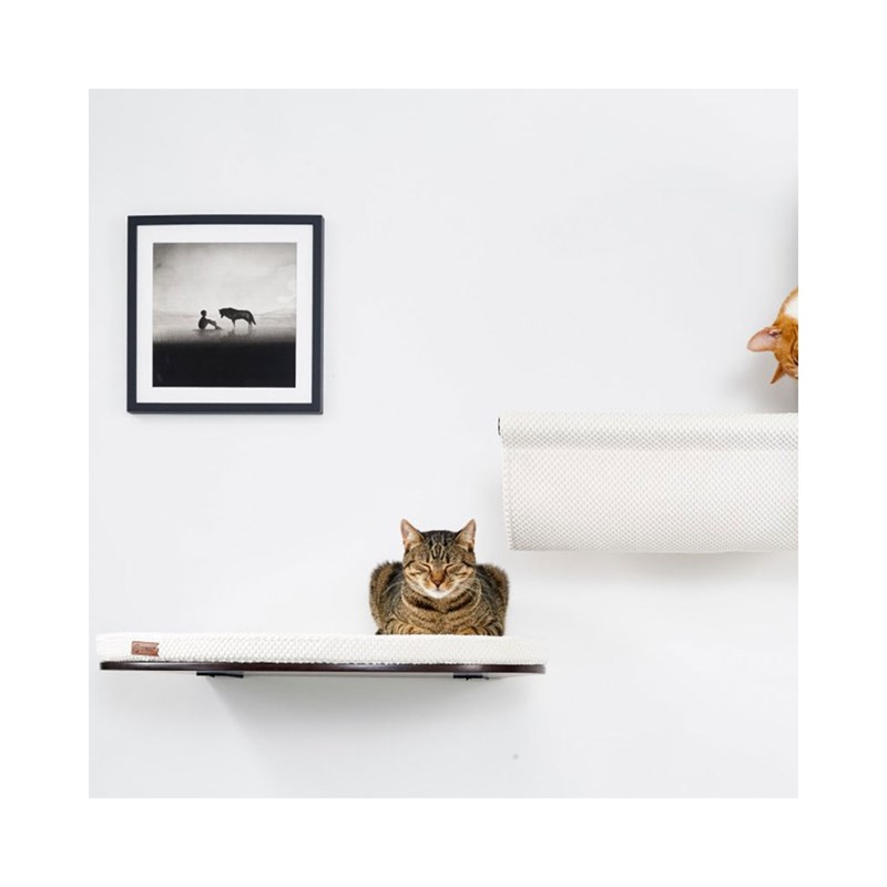 Cosyandozy - Pilvi, arbre à chat blanc, bois wengé