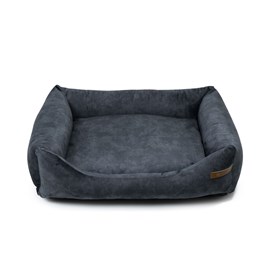 Ecow, panier chien velours gris m