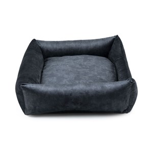 Ecow, panier chien velours gris m