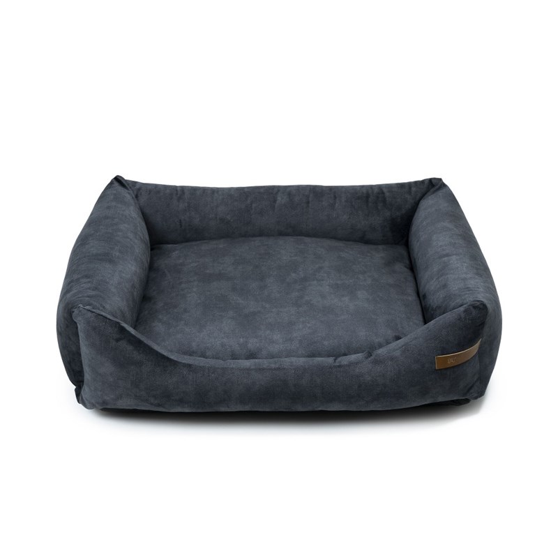 Ecow, panier chien velours gris l