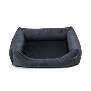 Ecow, panier grand chien velours gris xl