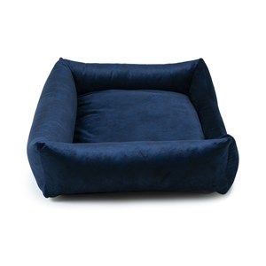 Ecow, panier chien chat velours bleu s