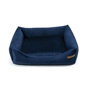 Ecow, panier chien velours bleu l
