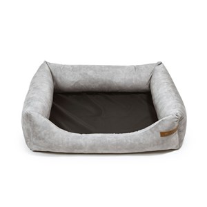 Ecow, panier chien velours gris clair l