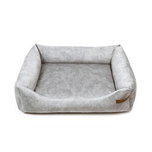 Ecow, panier chien velours gris clair xl