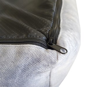 Ecow, panier chien velours gris clair xl