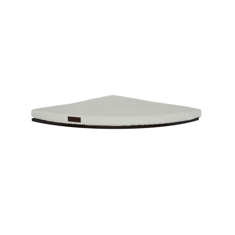 Cosyandozy - Korner, etagère chat angle blanc wengé