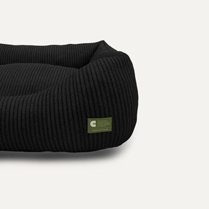 Cama, panier chien velours côtelé noir m