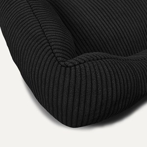 Cama, panier chien velours côtelé noir m