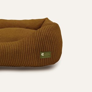 Cama, panier en velours côtelé bronze l