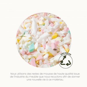 Cama, panier chien en velours blanc l