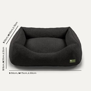 Cesta, panier chien chat tissu noir s