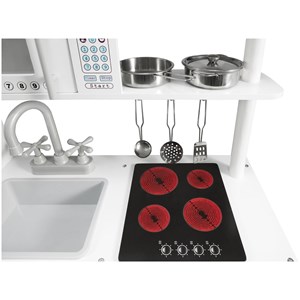 Cuisine enfant en bois 81x29x84cm, blanc