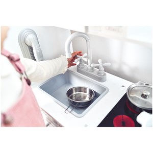 Cuisine enfant en bois 81x29x84cm, blanc