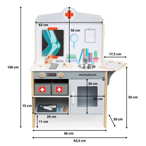 Jeux d'imitation cabinet médical bois