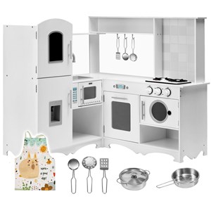 Cuisine enfant angle l grand frigo blanc