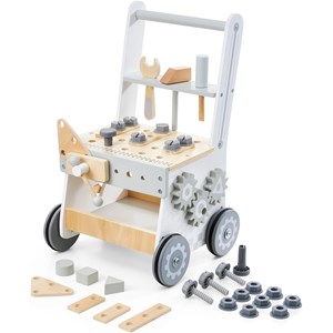 Établi d'atelier trotteur bébé, roues