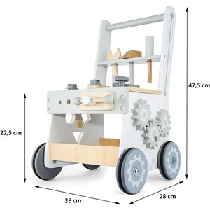 Établi d'atelier trotteur bébé, roues