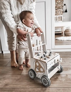Établi d'atelier trotteur bébé, roues