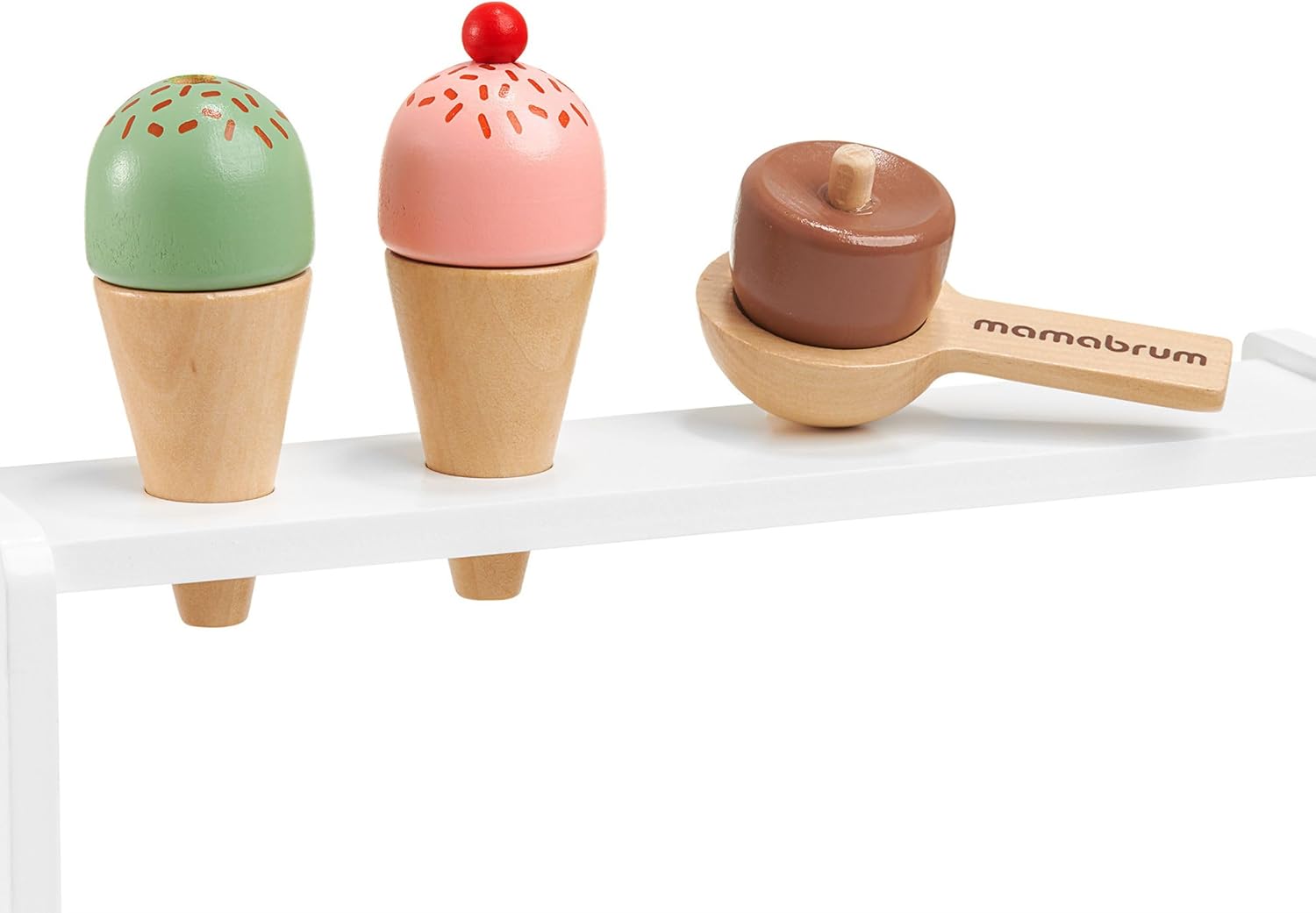 Jeuets de Crème Glacée pour Enfant,Glacier en Bois,Jouet à Crème Glacée en Bois Marchande Enfants, pour 3,4,5,6 Ans DINETTE - Jeux - Jouets