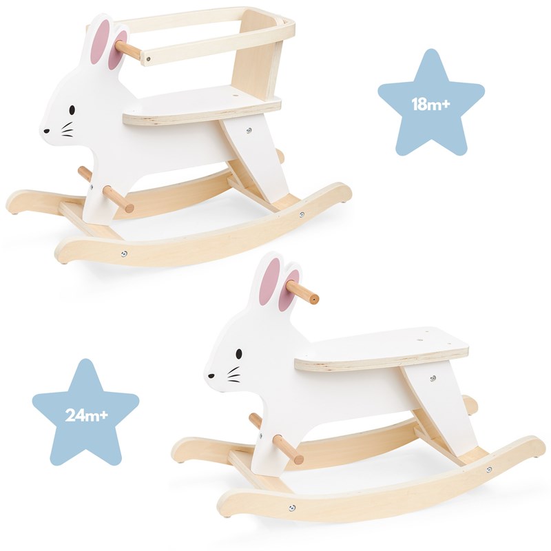 Mamabrum - Jouet à bascule enfant 50kg max, lapin