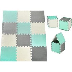 Tapis d'eveil tapis de puzzle bébé vert