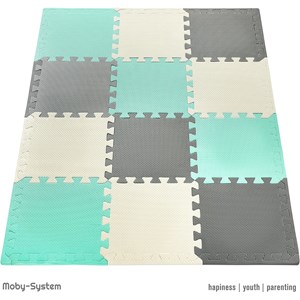 Tapis d'eveil tapis de puzzle bébé vert