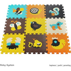 Tapis d'éveil tapis puzzle bébé 90x90 cm