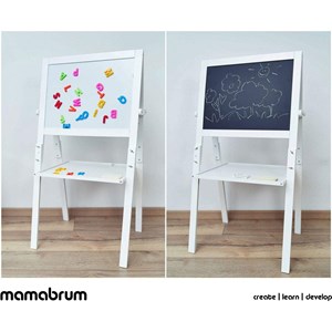 Tableau enfant chevalet 2 faces réglable
