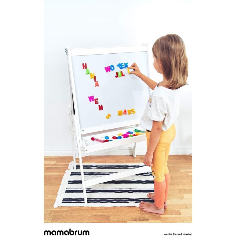 Mamabrum - Tableau enfant 2 faces chevalet pliable