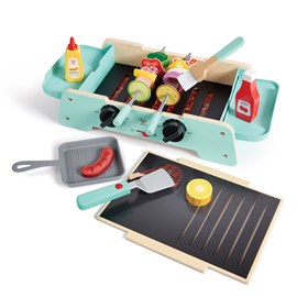 Gril et plaque de cuisson pour barbecue