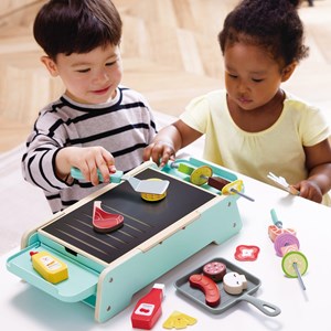 Gril et plaque de cuisson pour barbecue