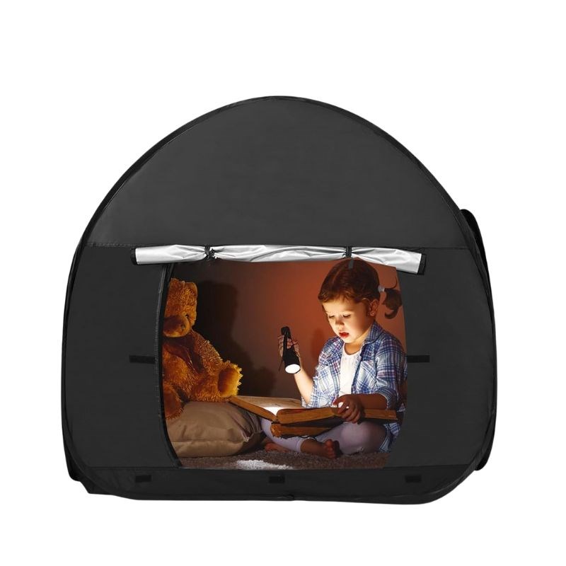 Jilu - Tente pop-up sensorielle noire 120cm