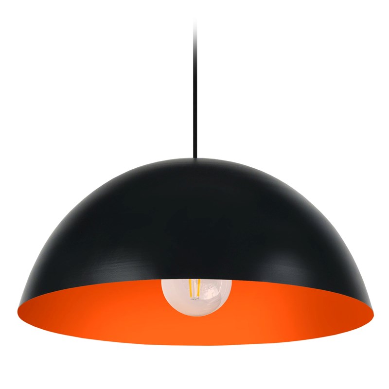 Suspension métal orange 42,5cm (Tosel) - Image 1