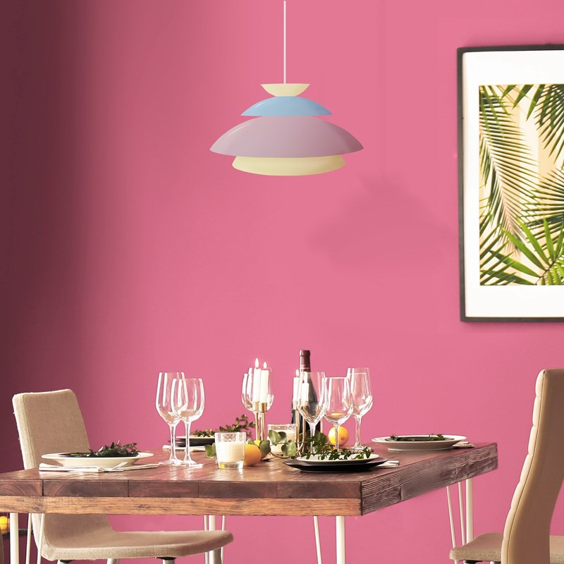 Suspension métal rose 40cm (Tosel) - Couverture