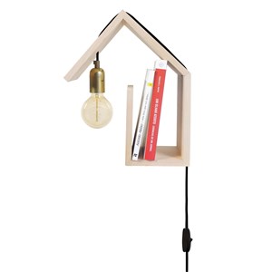 Applique maison bois 15cm