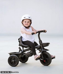 Tricycle evolutif enfant roues larges