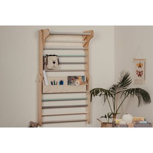 Organisateur pour mur suédois gris Gris