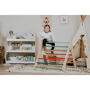 Triangle d’escalade pikler coloré Multicolore