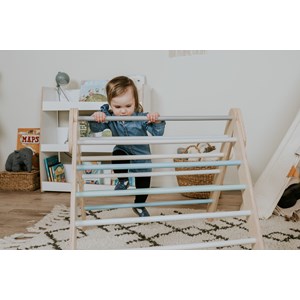 Triangle d’escalade pikler pastel Bleu clair