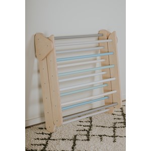 Triangle d’escalade pikler pastel Bleu clair