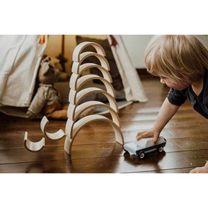 Blocs en bois (9 pièces) arc-en-ciel