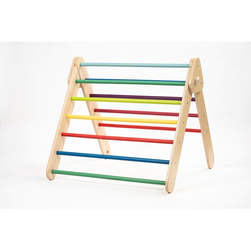 LEG&GO - Triangle d’escalade + mur suédois coloré