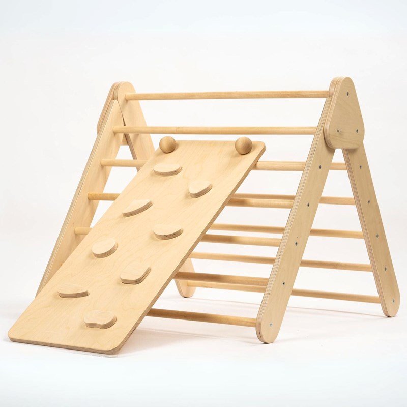 LEG&GO - Ensemble triangle pikler et rampe nature
