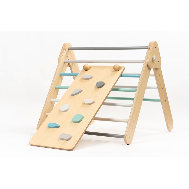 LEG&GO - Set triangle pikler mur et rampe naturel