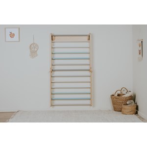 Set triangle pikler mur et rampe naturel Bois